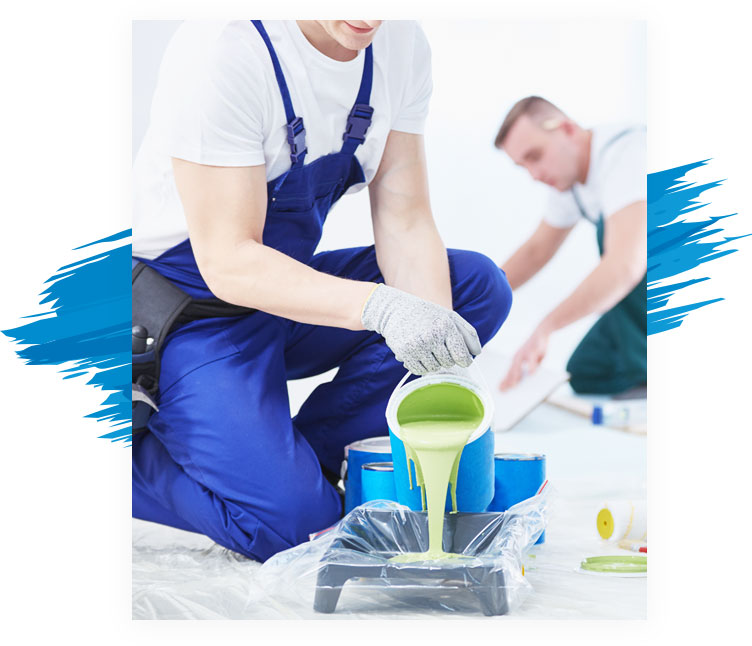 Paint mixing and application by Godavari Paints