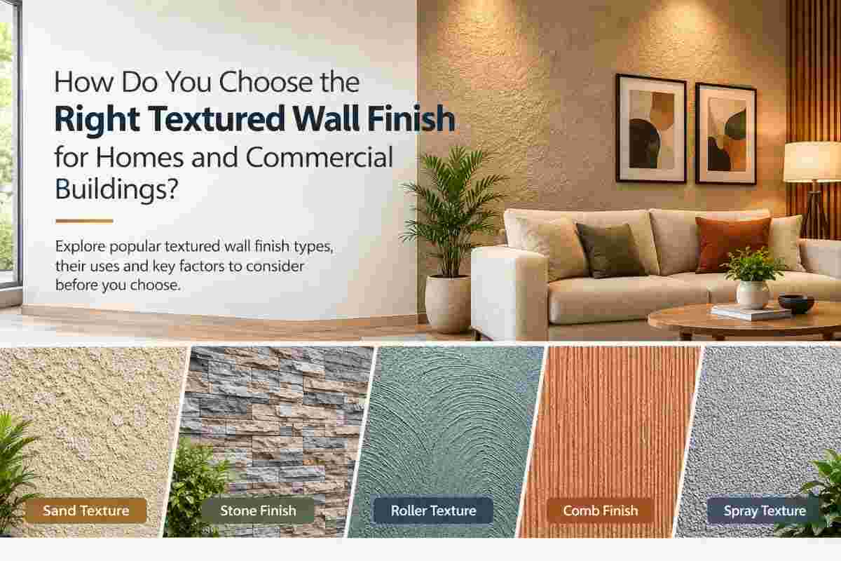 How Do You Choose the Right Textured Wall Finish for Homes and Commercial Buildings?