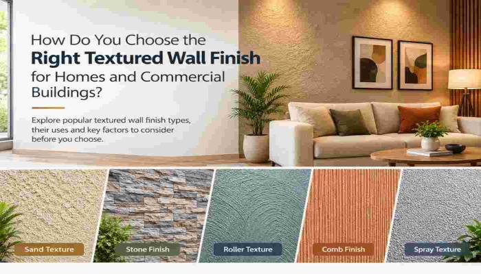 How Do You Choose the Right Textured Wall Finish for Homes and Commercial Buildings?
