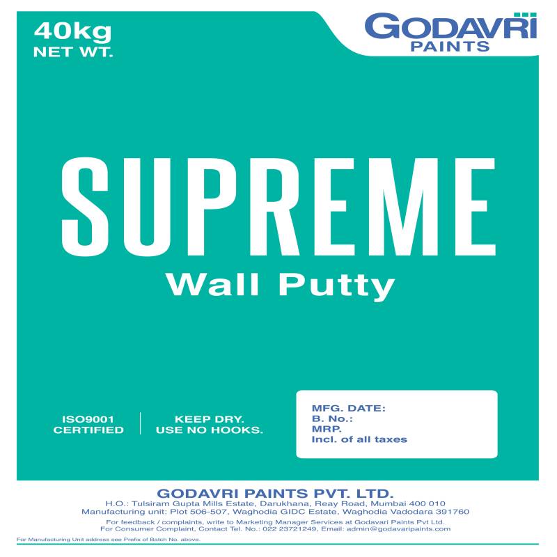 Supreme Fine Putty Manufacturers in India